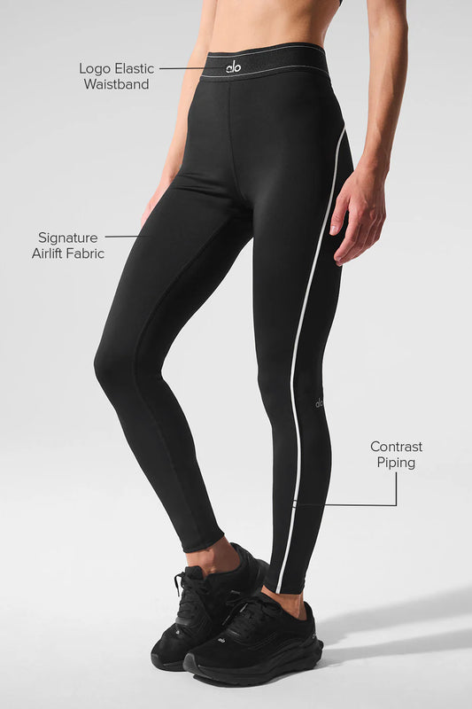Legging taille haute “Suit Up” Airlift – Noir/Blanc